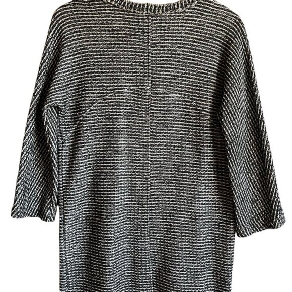 Massimo Dutti Shift Dress Medium Black & White Tweed - Picture 7 of 15